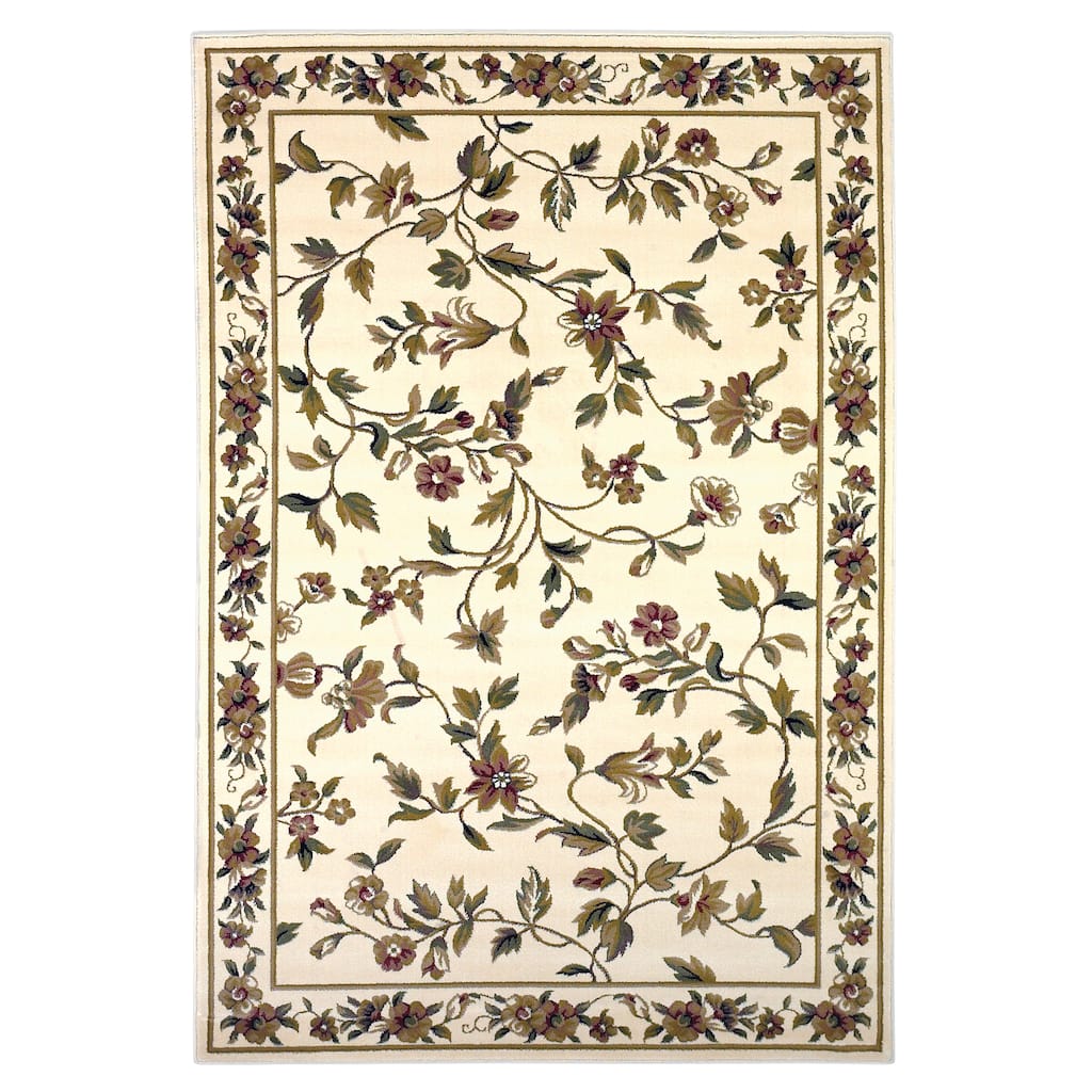 Copper Grove Veit Ivory Classic Floral Area Rug