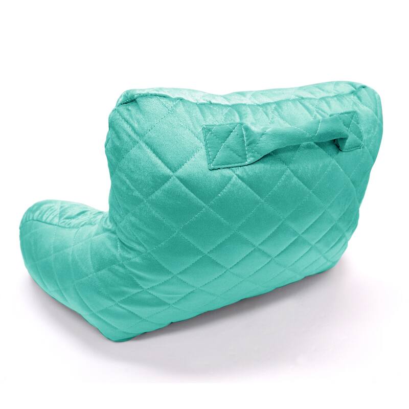Velvet Do-It-Yourself Bedrest Reading Pillow Cover and Filling