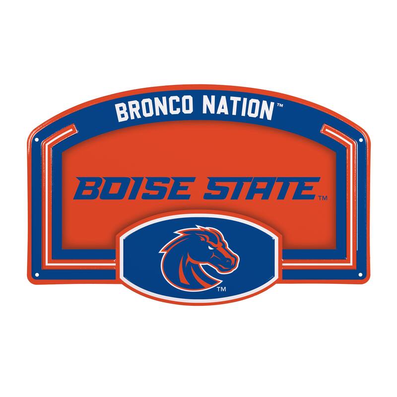 Boise State University Embossed Steel Wall Sign, 11" x 17"