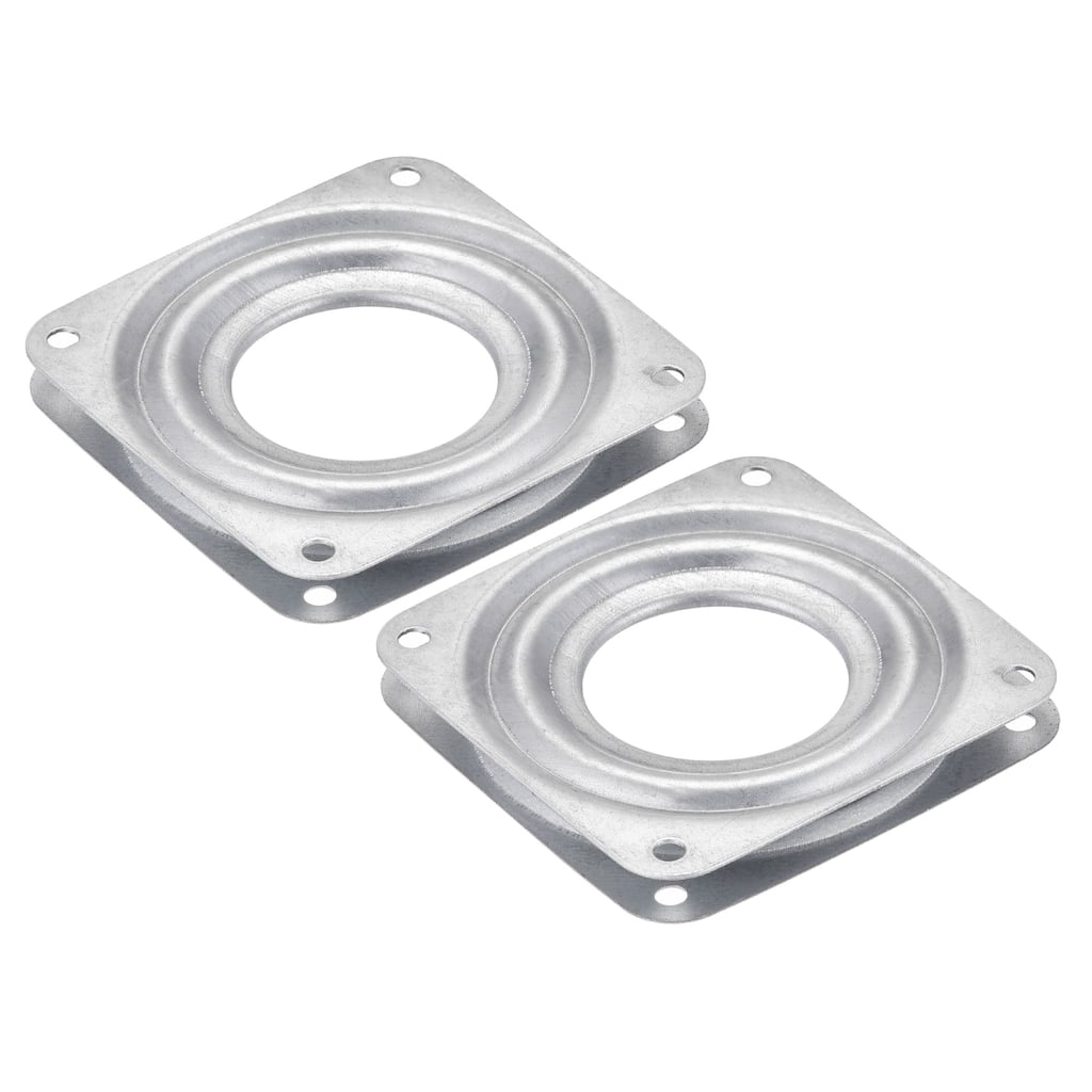 2.7inch Metal Lazy Susan Turntable Rotating Swivel Square Shape 2Pcs