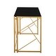 preview thumbnail 27 of 28, Silver Orchid Sala Desk in Metal & Wood