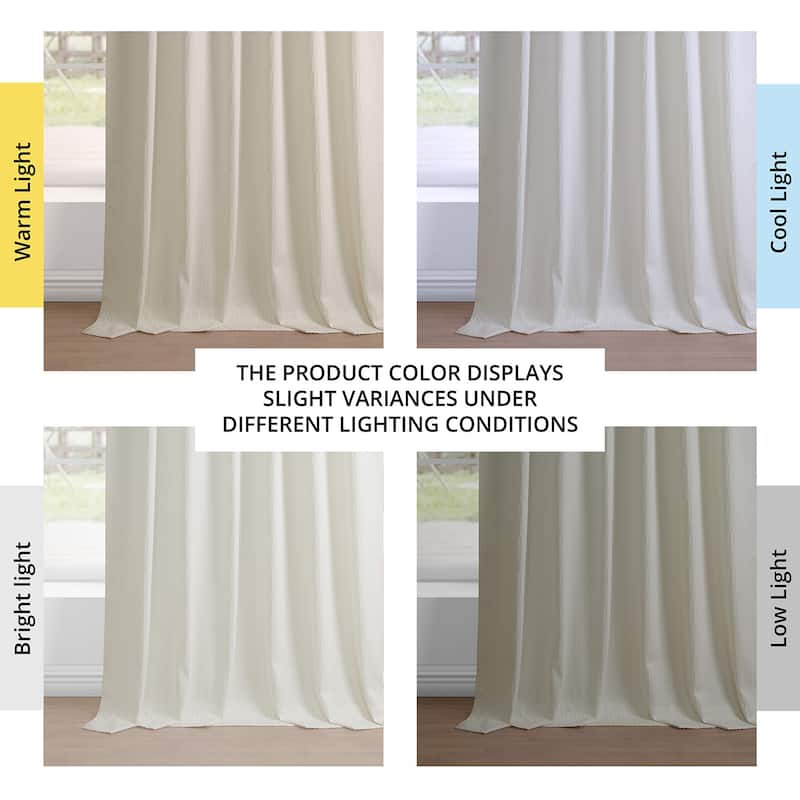 Exclusive Fabrics Lounge Embossed Velvet Curtains - Room Darkening Rod Pocket Curtain for Bedroom & Living Room (1 Panel)