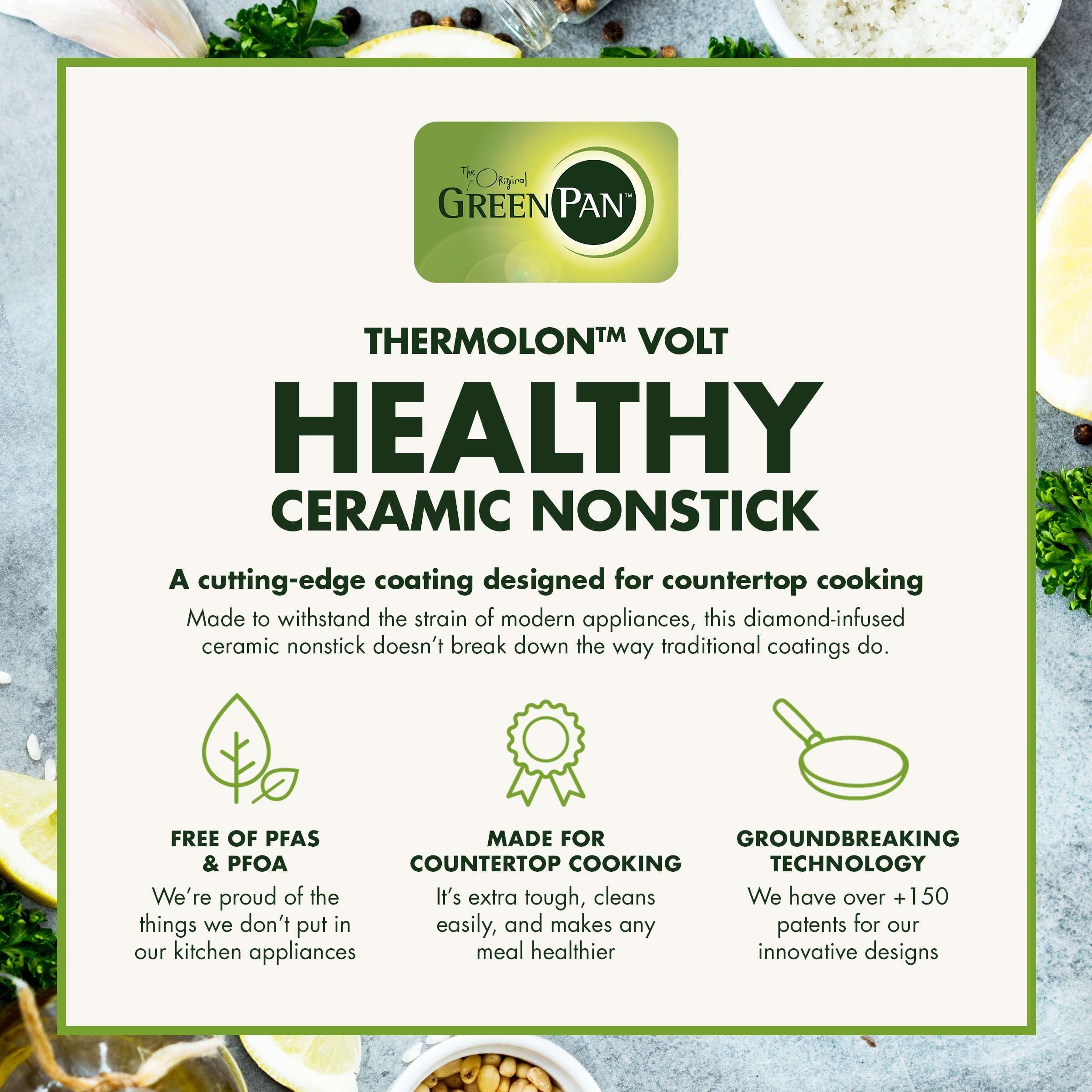 GreenPan Bistro Ceramic Nonstick Grill & Griddle