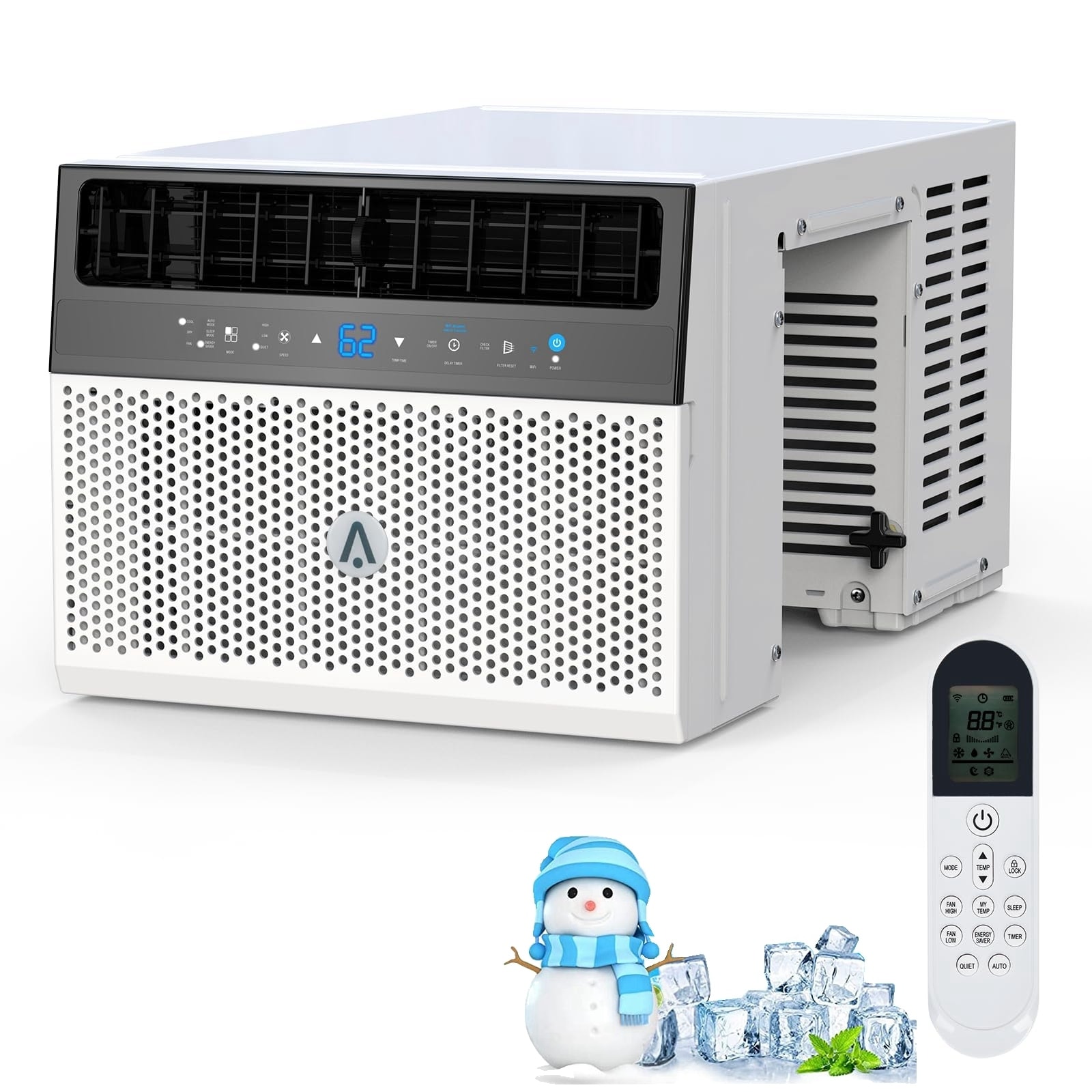 8000 BTU Window Air Conditioner, with Washable Filter, 115V/60Hz