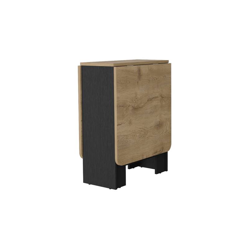 FM Furniture Kailua Folding Dining Table, Space-Saving, Foldable in 3 Forms