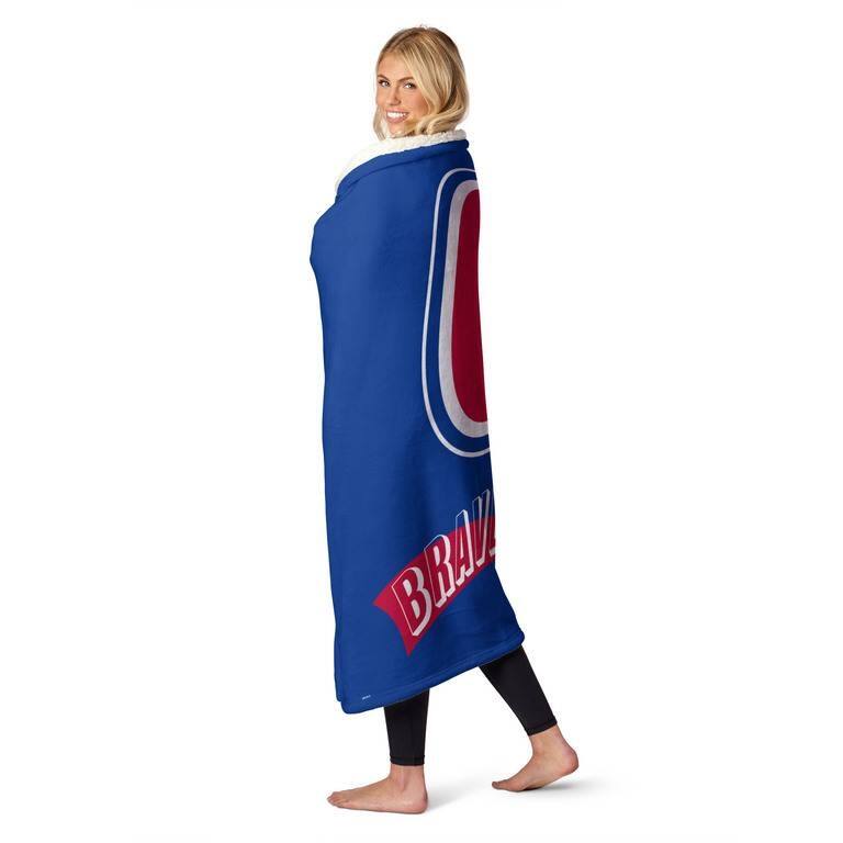MLB CC Throwback Silk Touch Sherpa Throw Blanket
