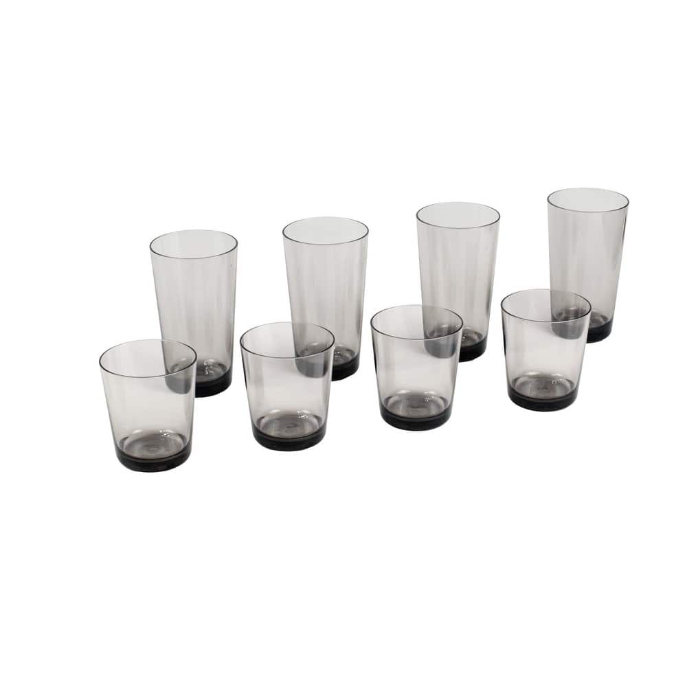 Abode Homewares Simple Acrylic Drinkware Set - Set of 8
