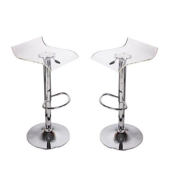 Acrylic adjustable bar sale stools