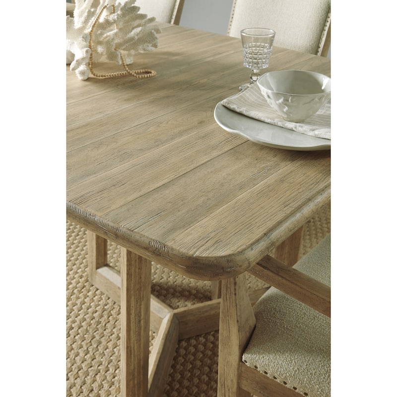 Surfrider Rectangle Dining Table w/2-18in leaves - 82"x30.25"x42"