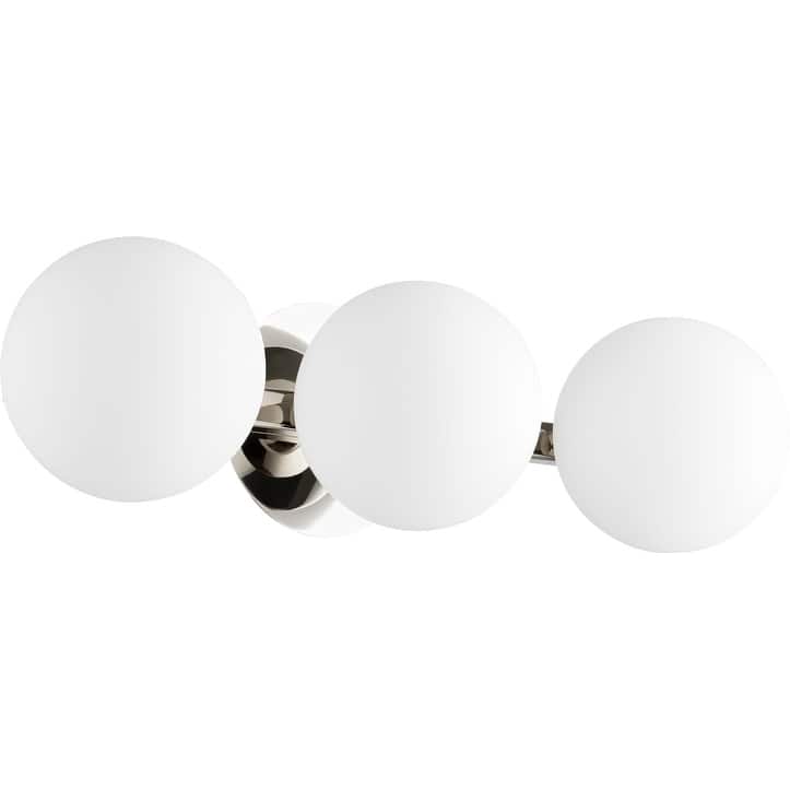James Allan QIBF55687 Golem 3 Light 21-3/4" Wide Bathroom Vanity Light - Polished Nickel