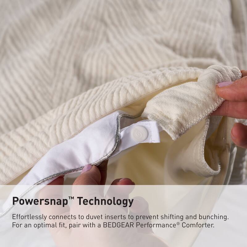 BEDGEAR Performance Duvet Cover and Sham Set - Moisture-Wicking Breathable Cooling Bedding