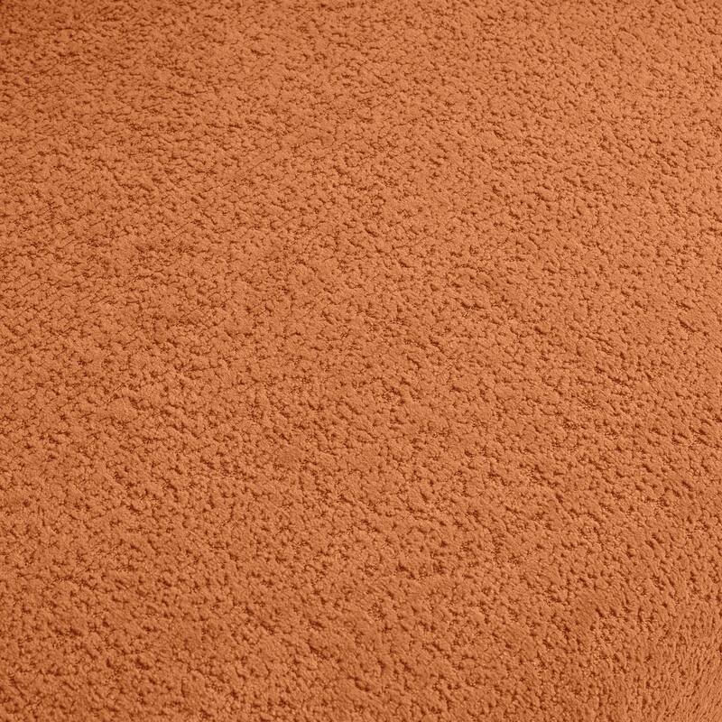 Luxury Loveseat with Two Throw Pillows for Bedroom, 2-Seat Settee with Metal Legs, Brown Living Room Upholstered Seat