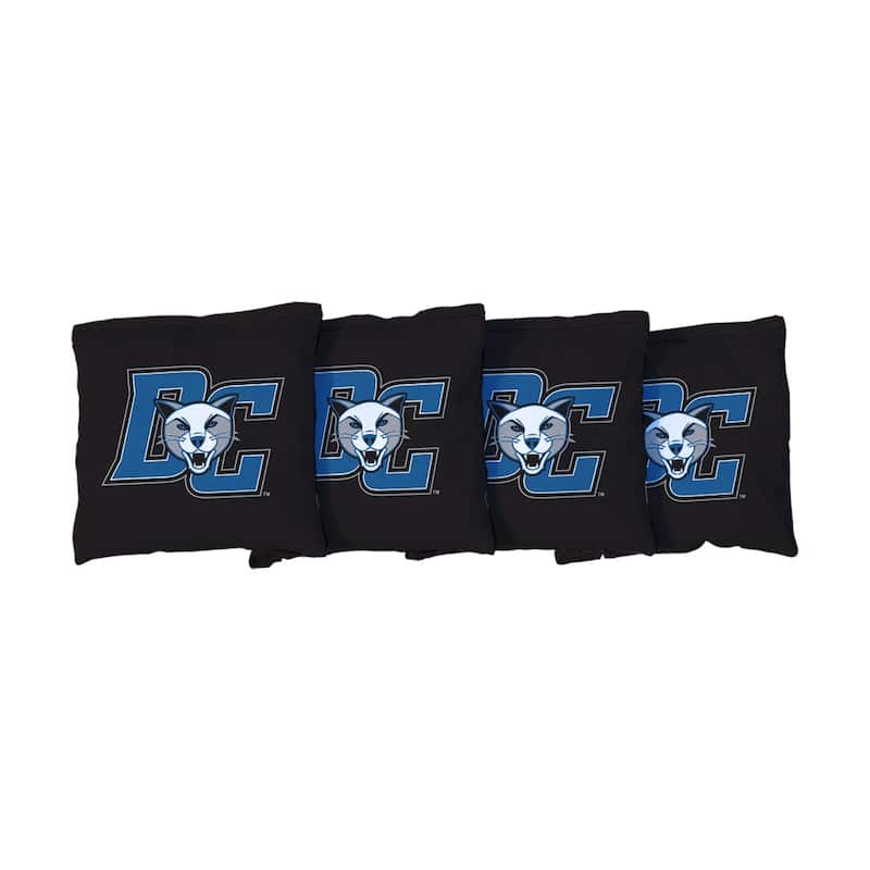 Daemen College Wildcats Black Cornhole Bags - Corn Filled