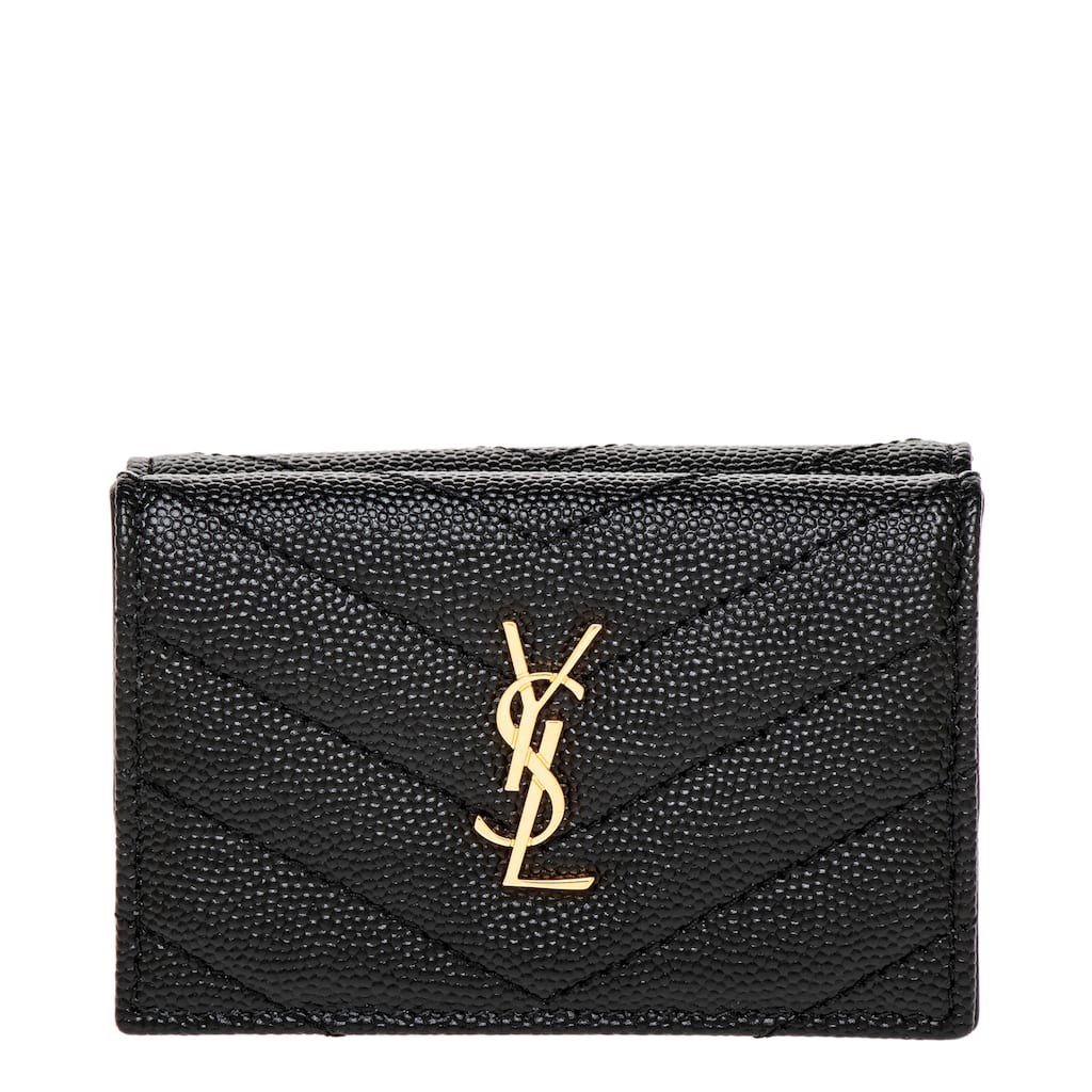 Saint Laurent Cassandre Matelassé Origami Tiny Wallet