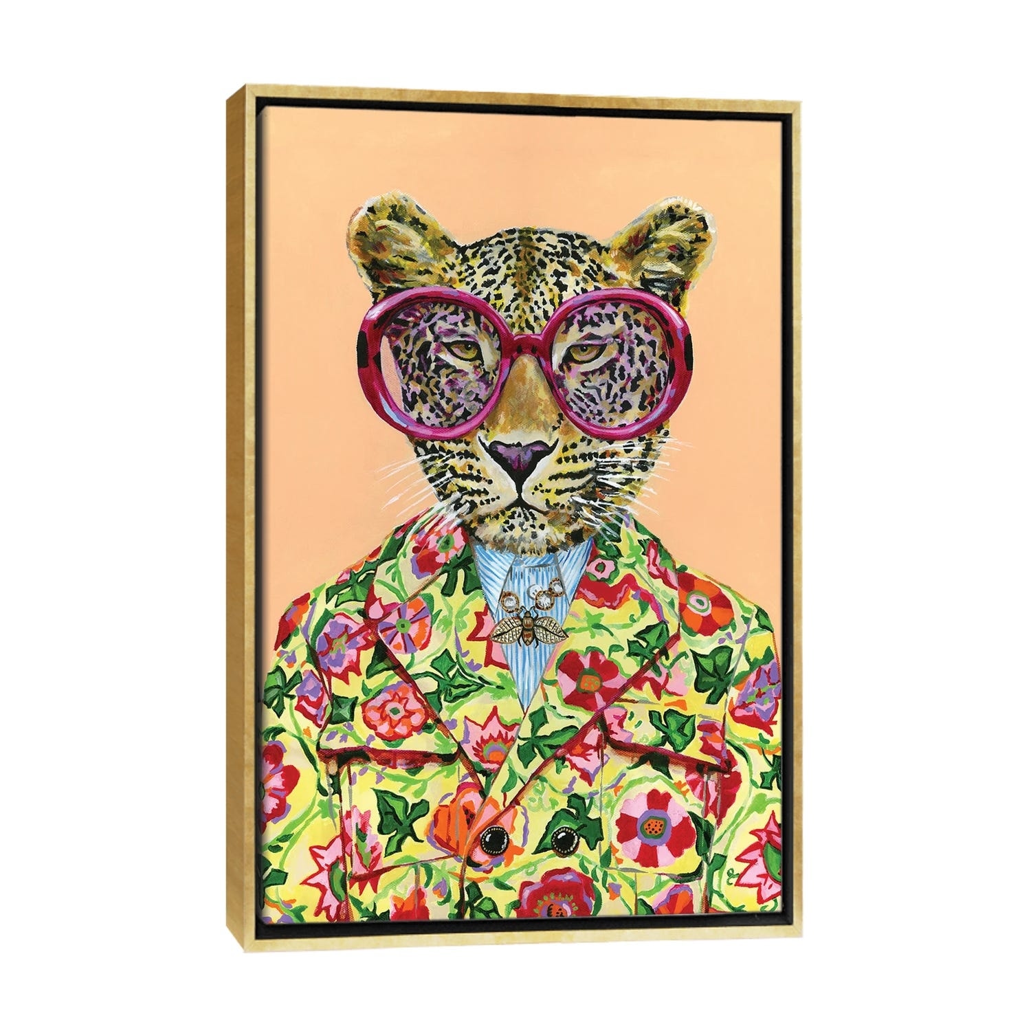 iCanvas "Gucci Leopard" by Heather Perry Framed Canvas Print
