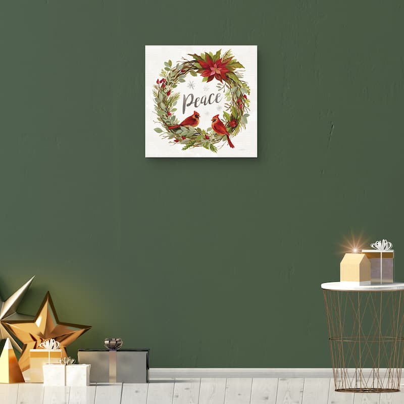 Cardinal Christmas III by Silvia Vassileva Canvas Art Print