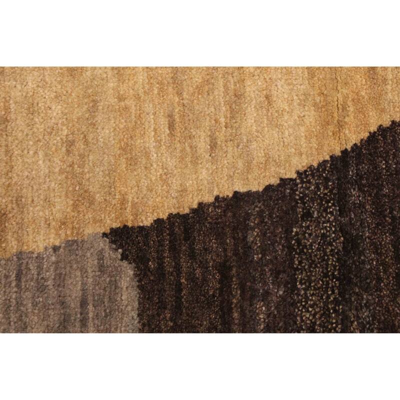 ECARPETGALLERY Hand-knotted Peshawar Ziegler Dark Brown Wool Rug - 5'1 x 6'9