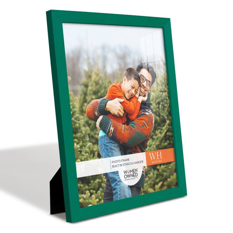 4 Piece Set Solid Wood Picture Frame - Green - 11x14