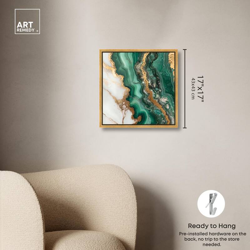 Malachite Majesty Canvas by Art Remedy