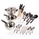 preview thumbnail 1 of 2, Gibson Lybra 32 pc Cookware Combo Set Bakelite Encapsulated SS