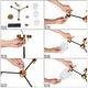 preview thumbnail 20 of 23, Modern Farmhouse 3/5-Light Black Gold Chandelier Clear Glass Kitchen Island Pendant Lighting for Dinning Room