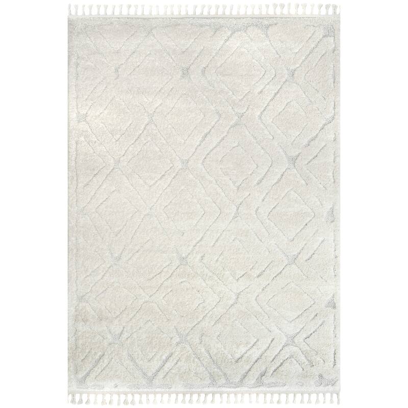 Nuloom Mandie Transitional Moroccan Tasseled Area Rug