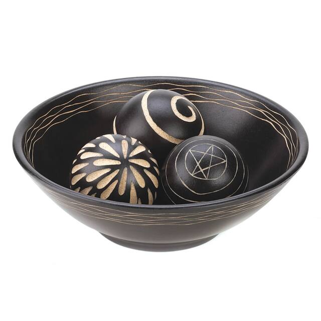 Decorative Statues and Trays - Black