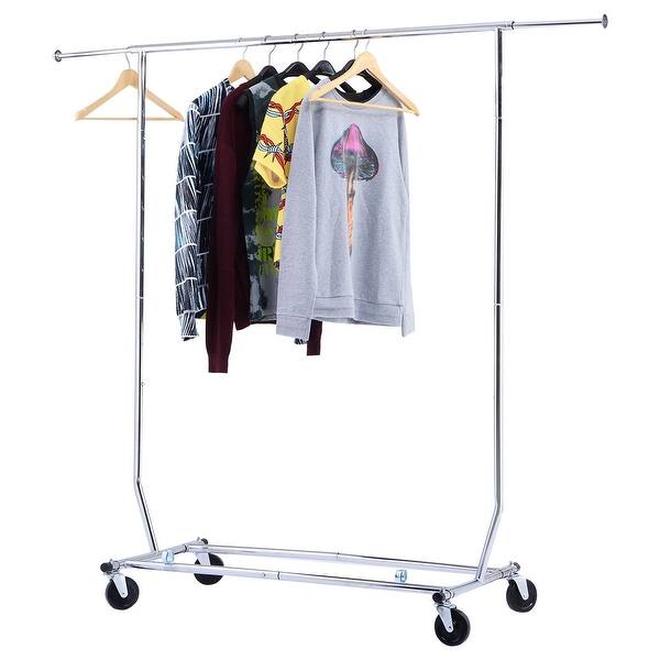 Shop Costway Heavy Duty Commercial Grade Clothing Garment Rolling