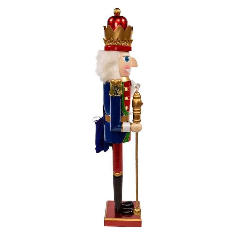 Kurt Adler 24-Inch Battery Operated Lighted King Nutcracker - Multicolored