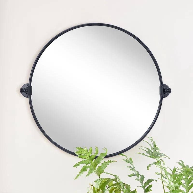 TEHOME Adlina Round Metal Wall Mirror - 24'' x 24''