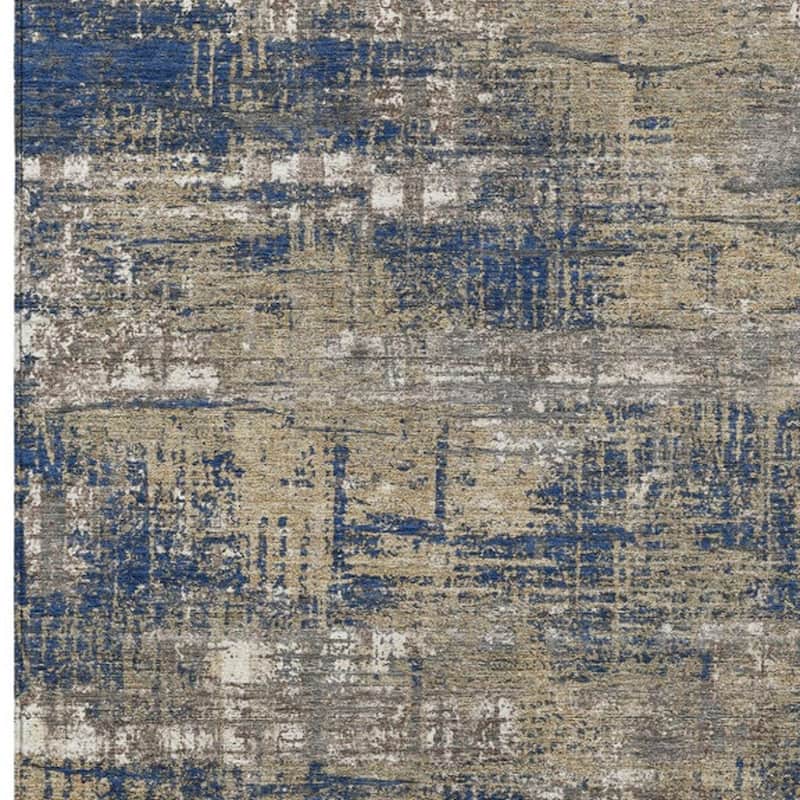 HomeRoots Geometric Transitional Rectangle Outdoor Rug
