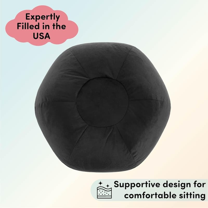 Heritage Kids Pod Round Back Kids Bean Bag Chair