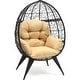 preview thumbnail 9 of 13, Egg chair with bracket Yellow