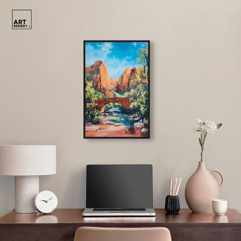 Bridge in Time Canvas by Art Remedy
