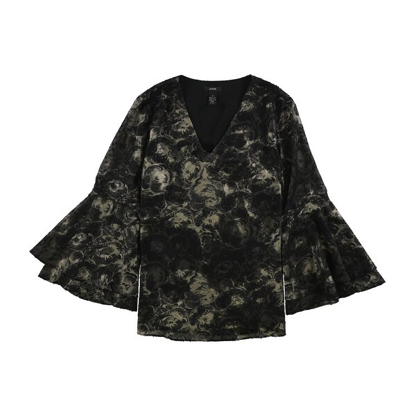 alfani black and white top