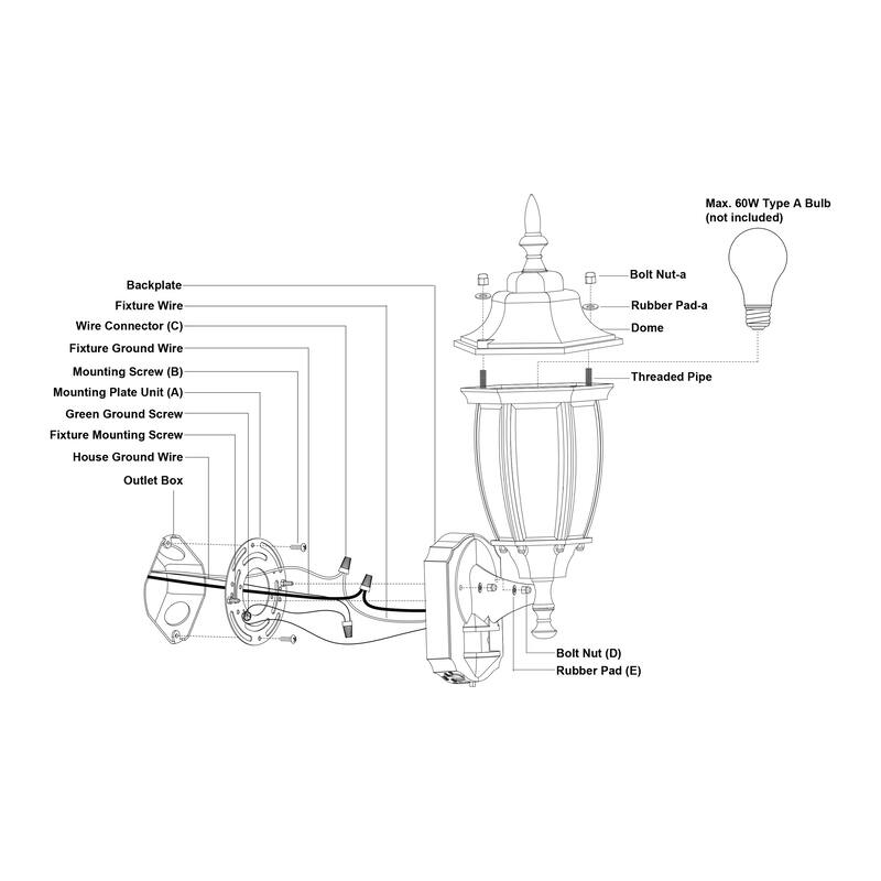 Rogers Park Aluminum 6.25-in. W 1 Light Motion Sensor Dusk to Dawn Outdoor Wall Lantern Clear Glass
