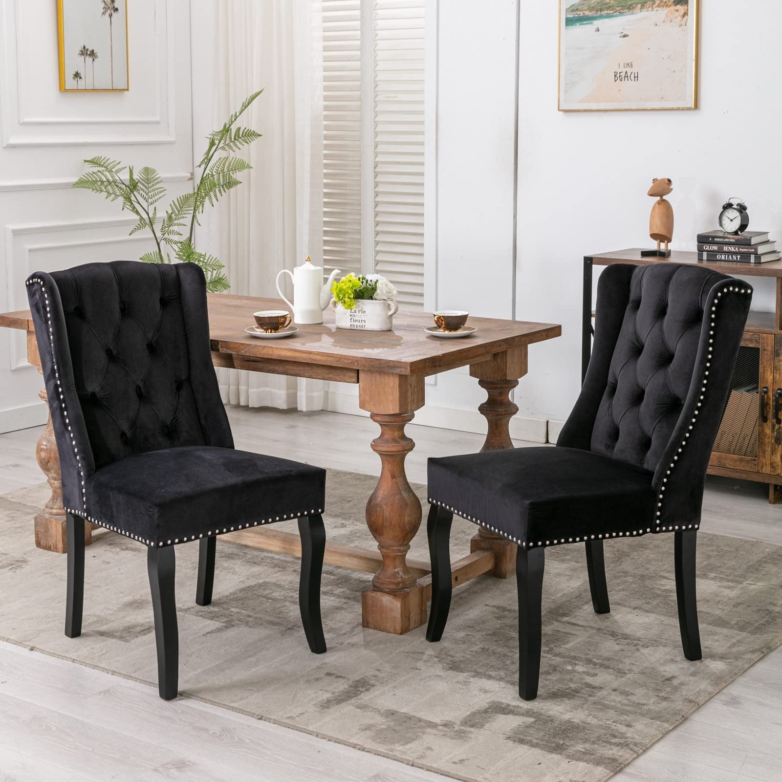 Knocker dining chairs and table sales