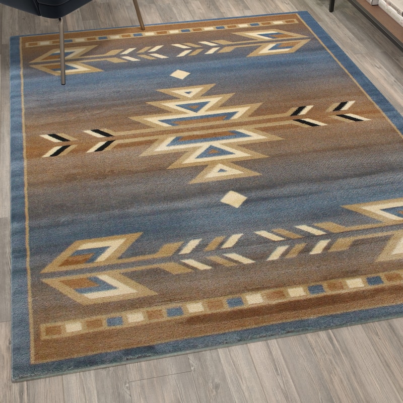 Multipurpose Southwestern Style Patterned Indoor Area Rug