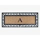preview thumbnail 57 of 187, Non Slip Coir Low Profile Myla Monogrammed Entry Doormat, 17.7"x47.25" Monogrammed A