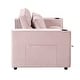 preview thumbnail 36 of 39, 55" Multi-functional Velvet Sofa Bed with Cup Holder and USB Port for Living Room