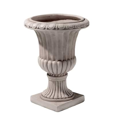 Antique White Italian Urn Planter