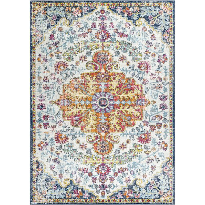 Livabliss Harput Updated Traditional Medallion Area Rug