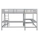 preview thumbnail 28 of 28, Multi-Functional Twin Size L-Shaped Loft Bed with Dual Desks
