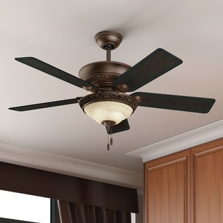 Hunter Italian Countryside 52-inch Ceiling Fan with Cocoa Finish and Five Aged Barnwood/ Cherried Walnut Blades