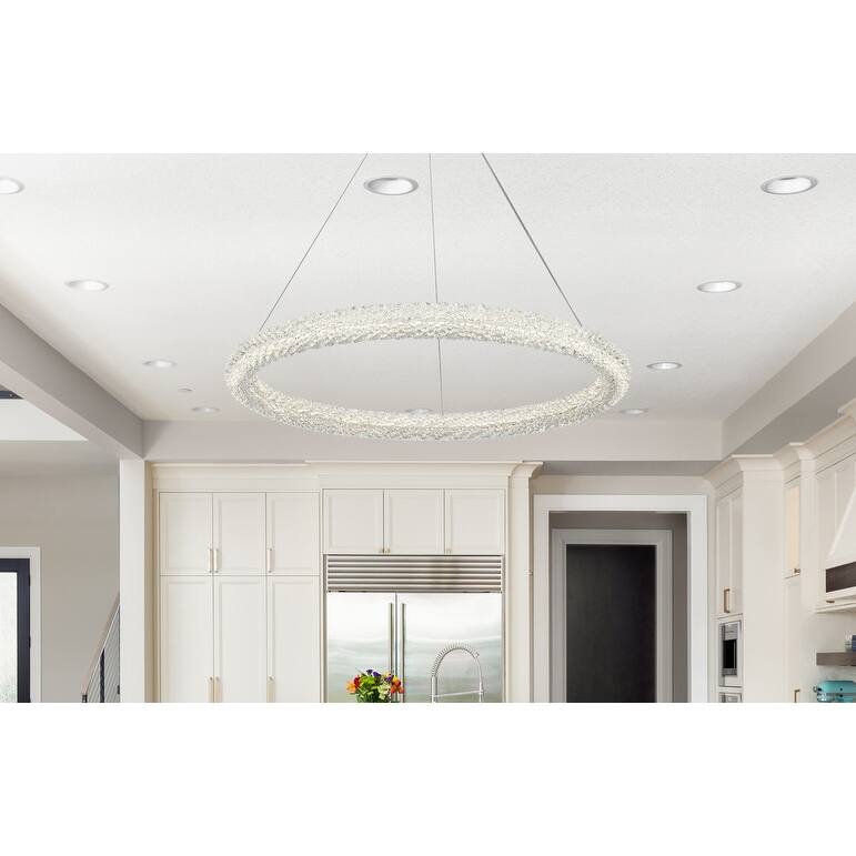 Indigo Home 32 inch Adjustable LED Chandelier