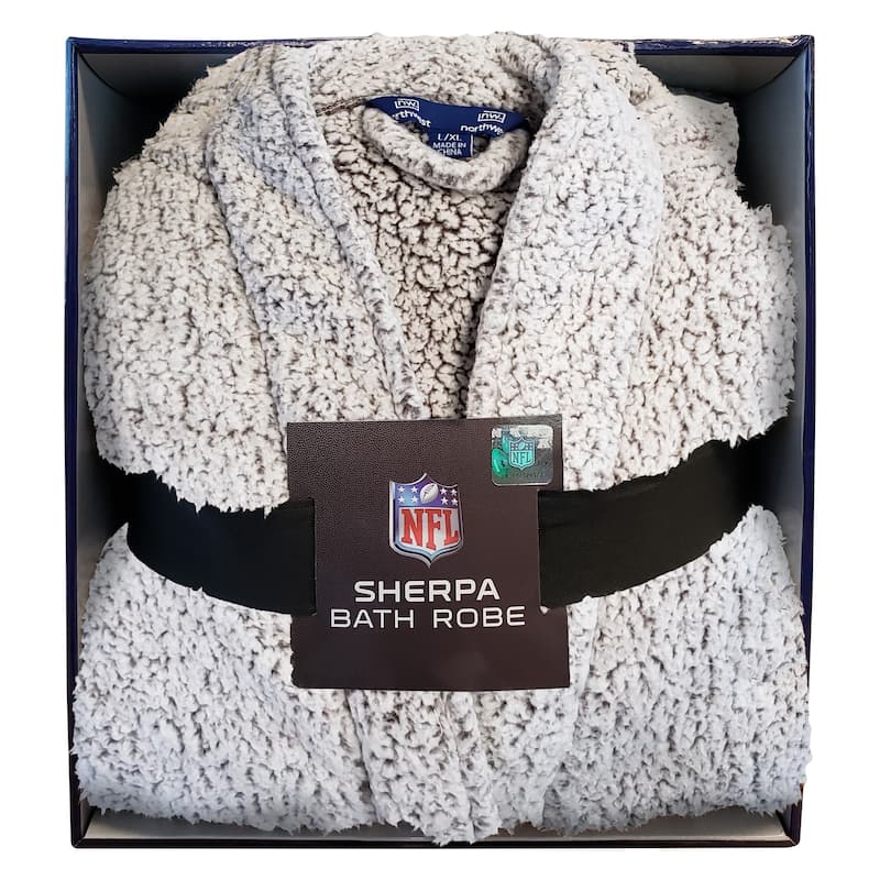 NFL Seattle Seahawks L/XL Sherpa Robe 26 x 47 Inches