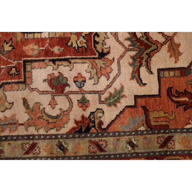 ECARPETGALLERY Hand-knotted Jules Sultane Ivory Wool Rug - 8'10 x 11'11