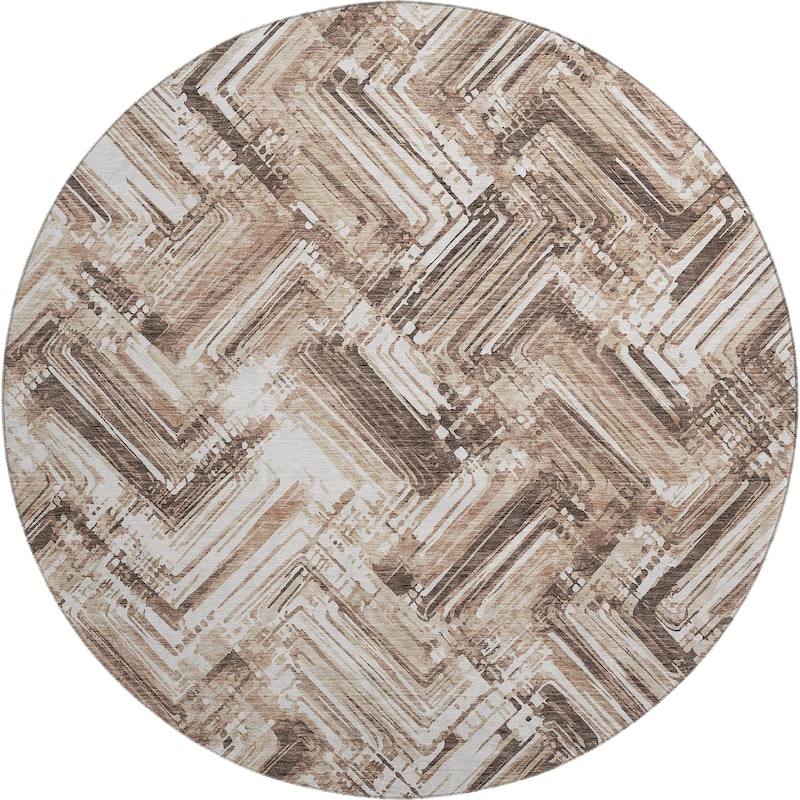 Premium Washable Super Soft Blurred Chevron Mayfield Rug