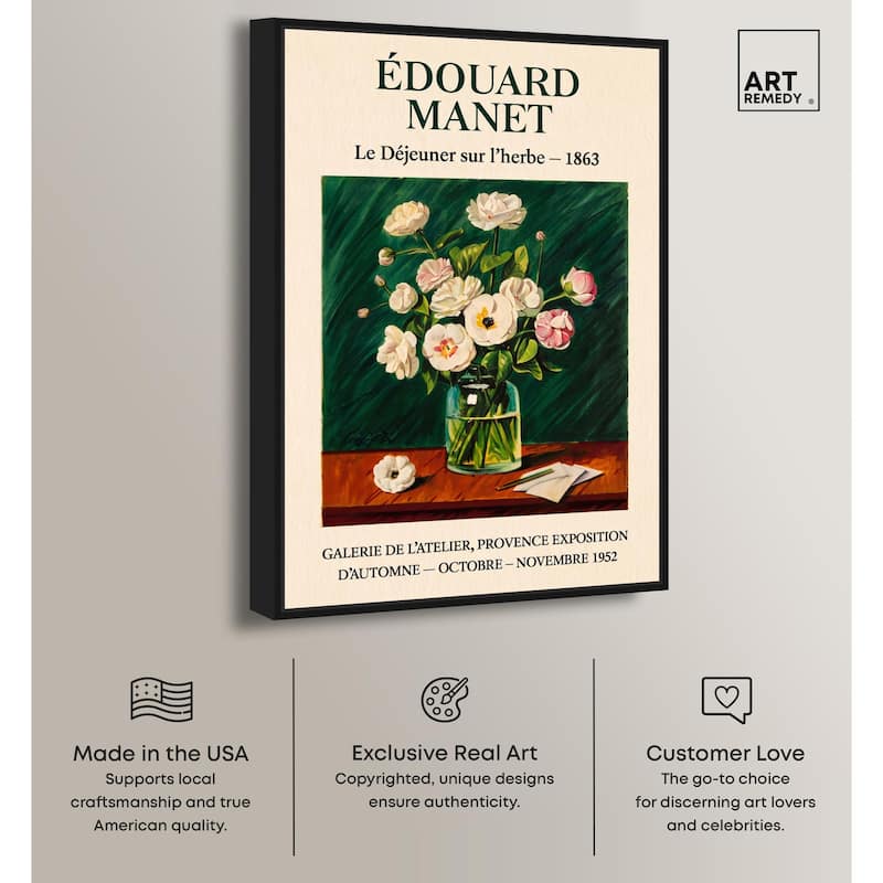 Manet's Floral Canvas by Art Remedy