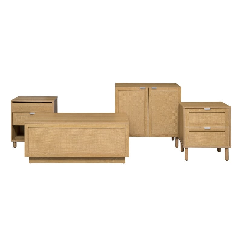 Orre Brown Nightstand 2 Drawers